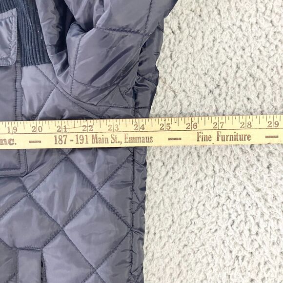 G III Chicago Bears Jacket Mens Large Blue‎ Full Zip Quilted Hooded Logo New - Picture 6 of 8